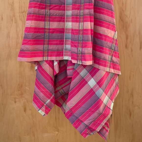 Vivienne Westwood Pink Plaid Corset Style Asymmetric Dress Size IT40, UK8 RARE - Picture 6 of 16